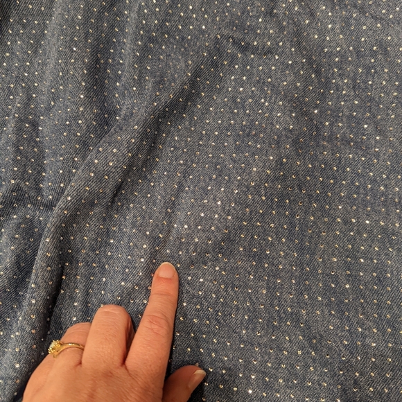 Chambray Dress with sparkles - Picture 3 of 10